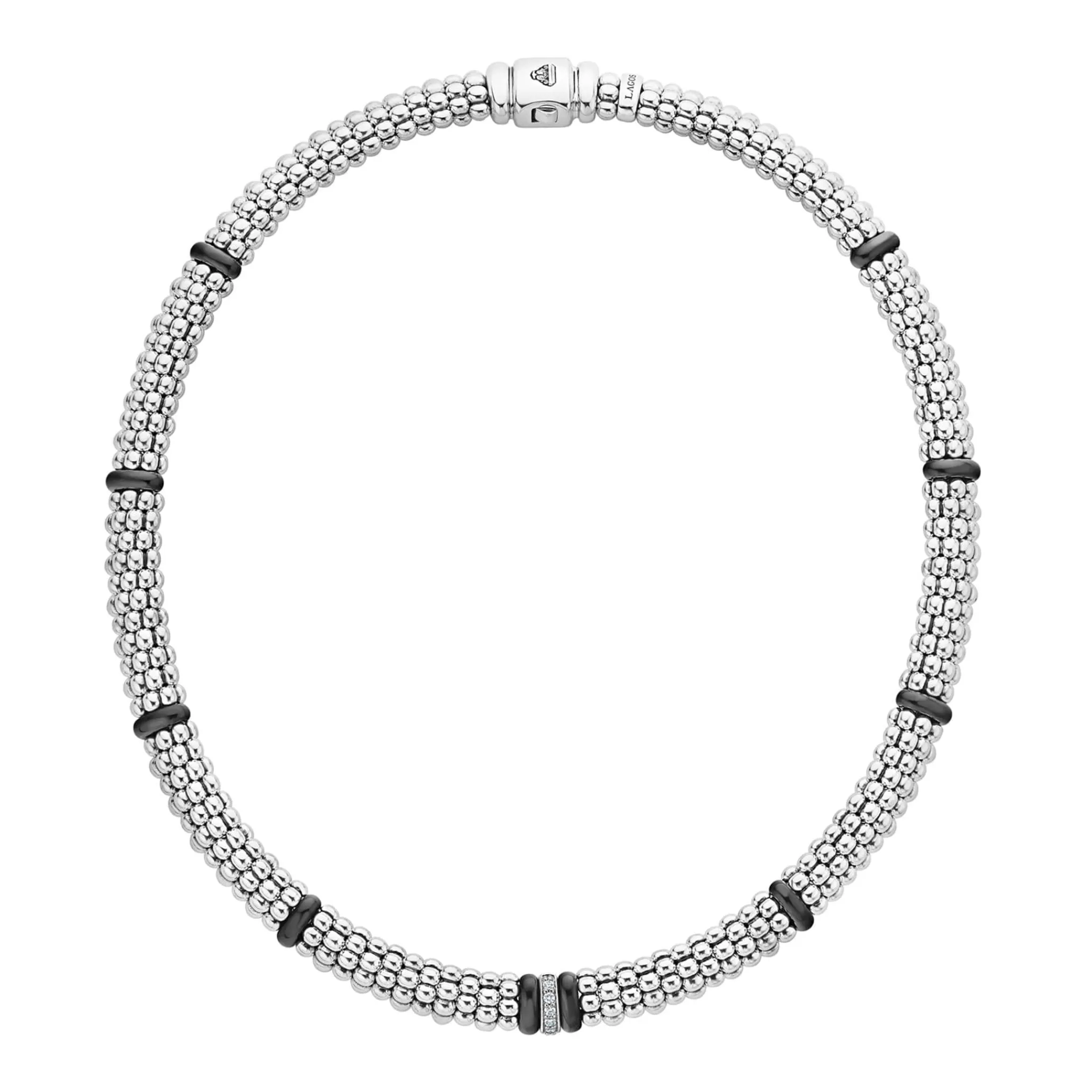 Best Sale LAGOS Single Station Diamond Caviar Necklace