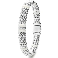 Best Sale LAGOS Single Station Diamond Caviar Bracelet | 9Mm