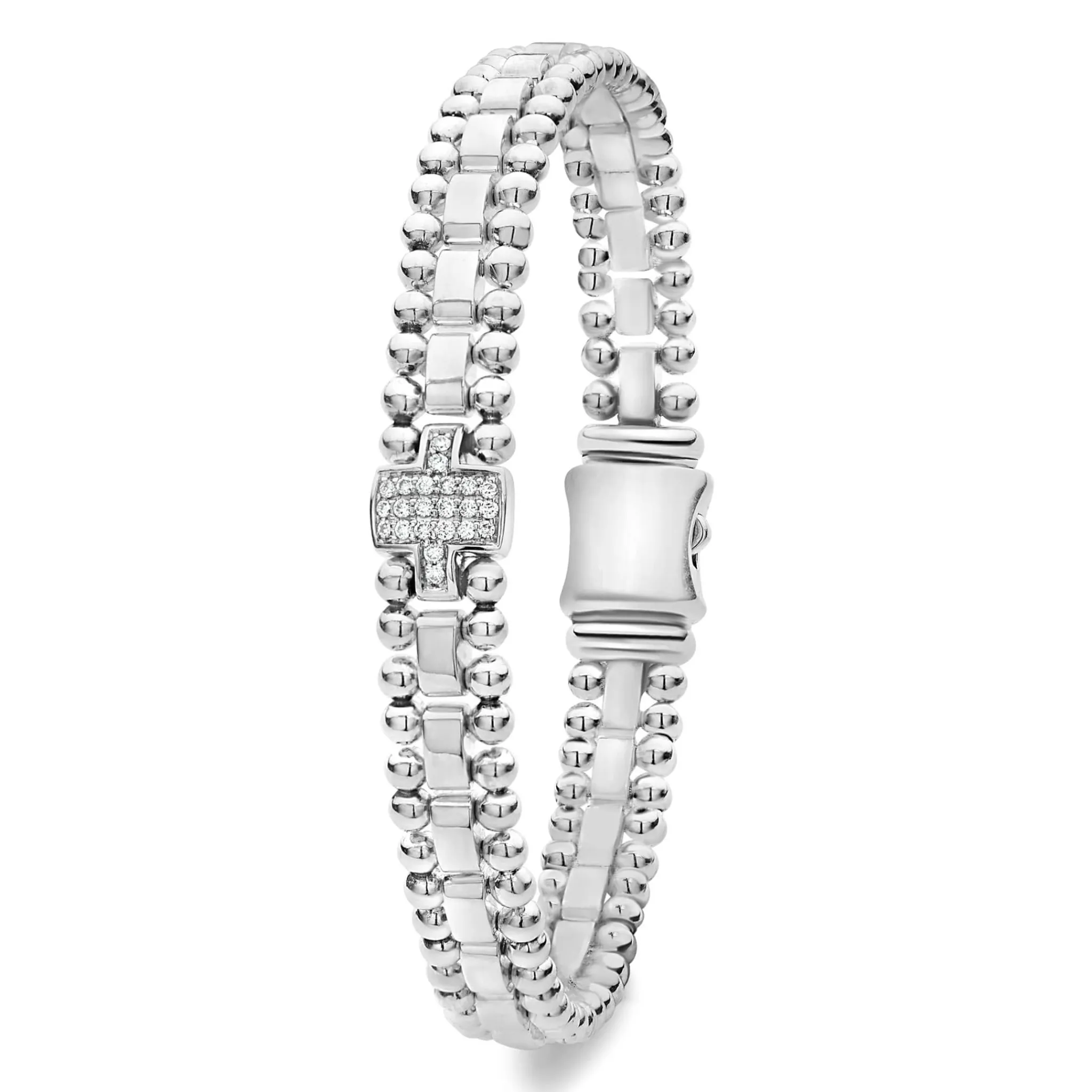 Online LAGOS Single Station Diamond Link Bracelet