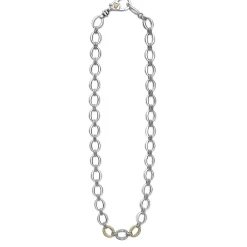 Clearance LAGOS Single Station Diamond Link Necklace