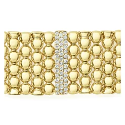Cheap LAGOS Single Station 18K Gold Diamond Bracelet | 20Mm