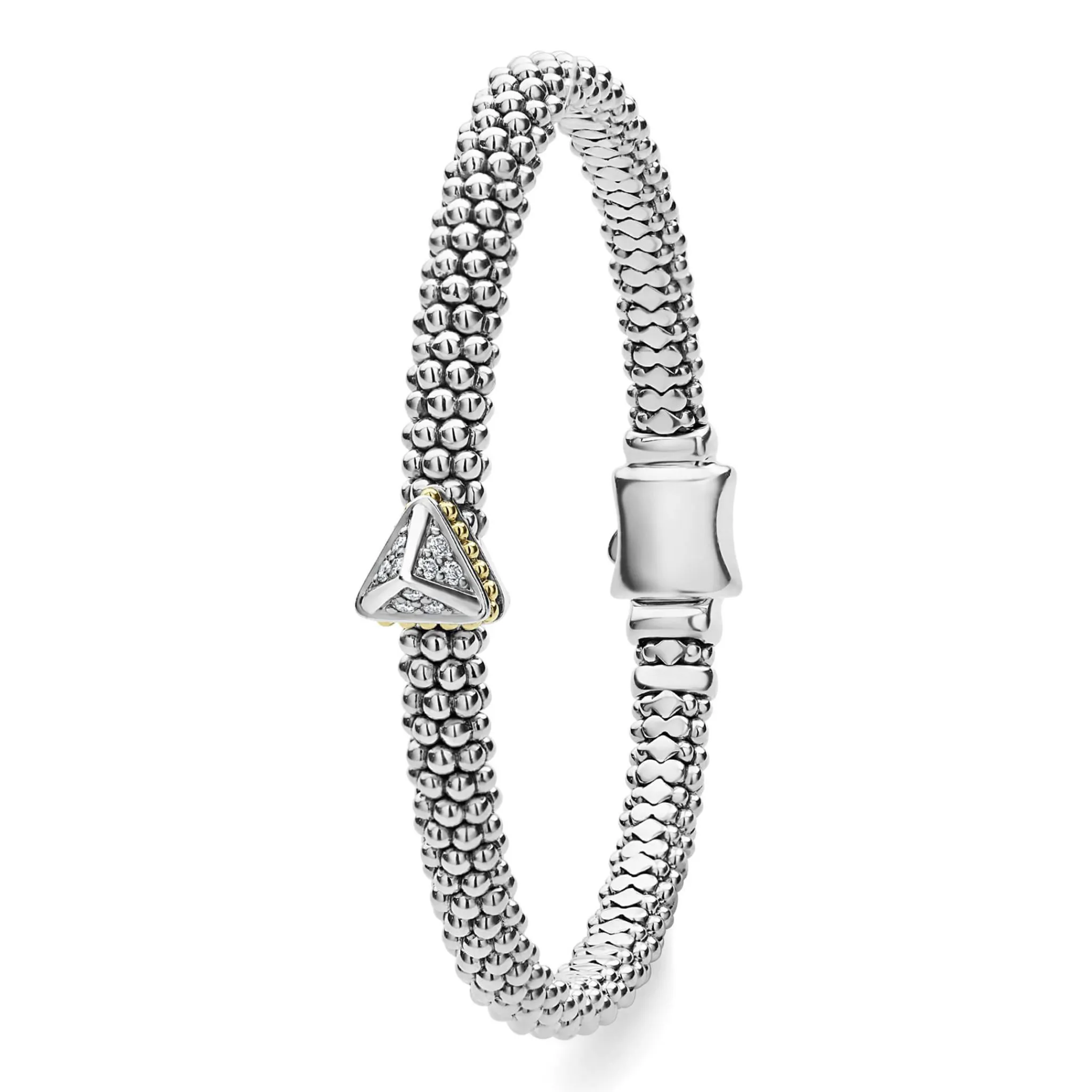 Sale LAGOS Single Station Pyramid Diamond Caviar Bracelet | 6Mm