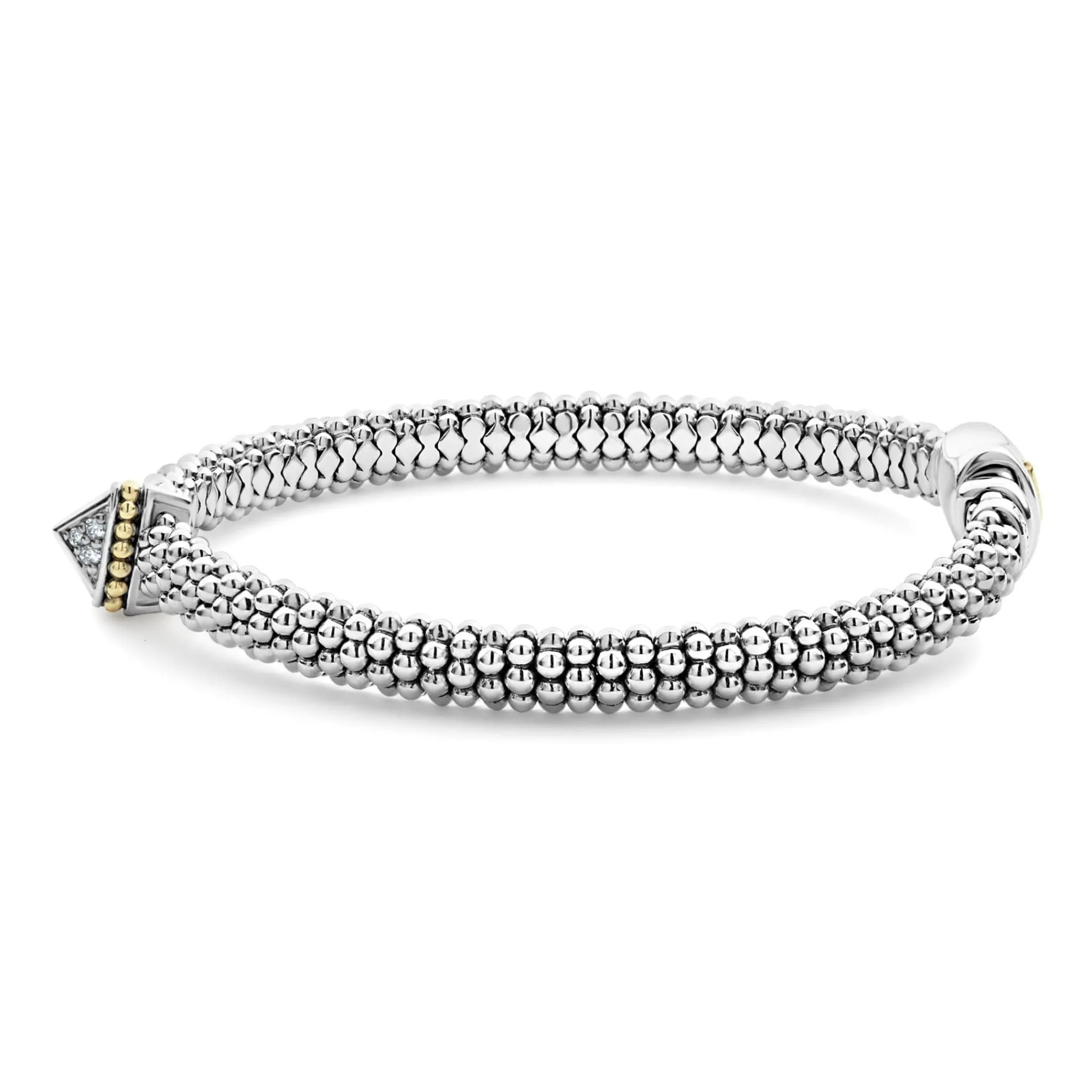 Sale LAGOS Single Station Pyramid Diamond Caviar Bracelet | 6Mm
