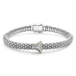 Cheap LAGOS Single Station Pyramid Diamond Caviar Bracelet | 6Mm