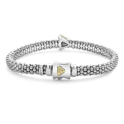 Cheap LAGOS Single Station Pyramid Diamond Caviar Bracelet | 6Mm