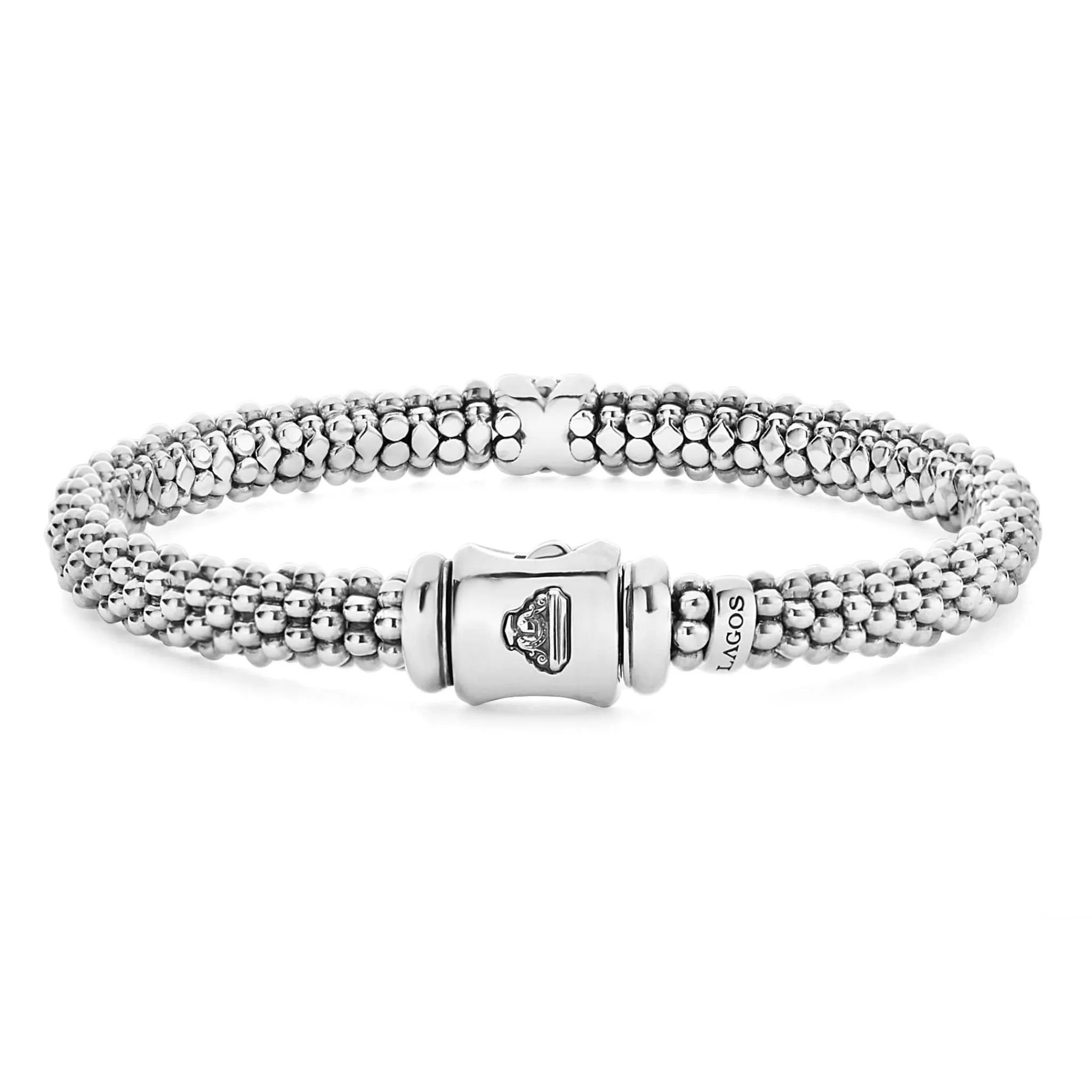 Fashion LAGOS Single Station X Silver Diamond Bracelet | 6Mm