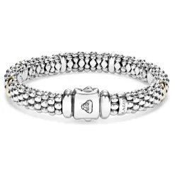 Clearance LAGOS Six Gold Station Caviar Bracelet | 9Mm