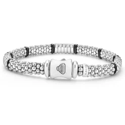 Cheap LAGOS Six Station Diamond Caviar Bracelet | 6Mm