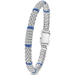 Best Sale LAGOS Six Station Diamond Caviar Bracelet | 6Mm