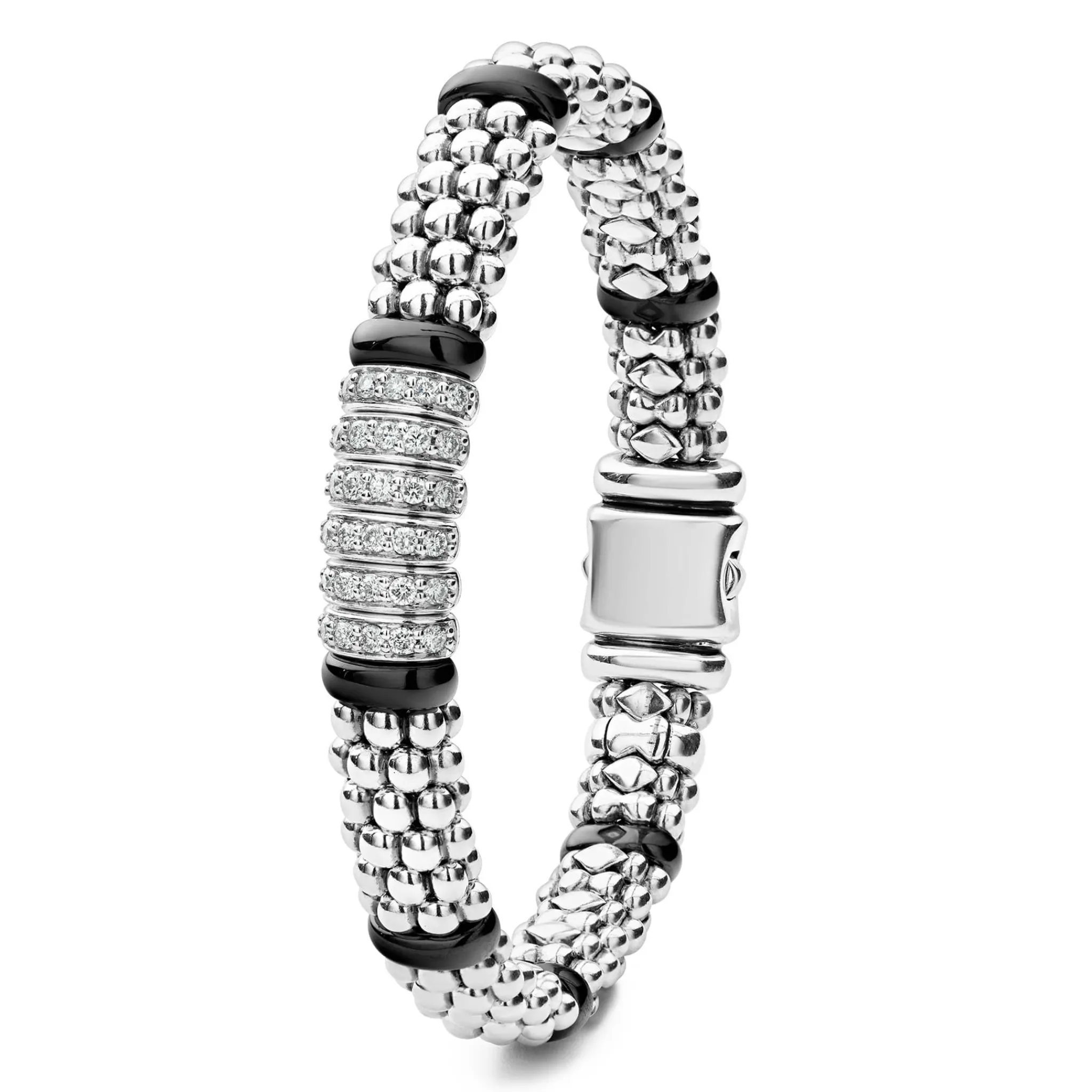 Cheap LAGOS Six Station Diamond Caviar Bracelet | 9Mm