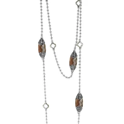 Clearance LAGOS Six Station Smokey Quartz Necklace