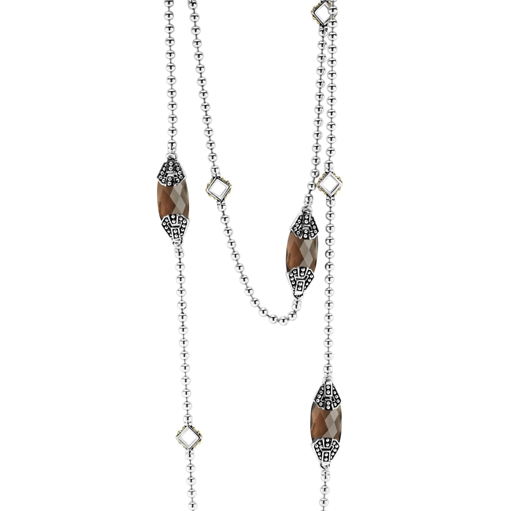 Clearance LAGOS Six Station Smokey Quartz Necklace