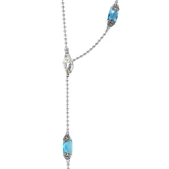 Store LAGOS Six Station Swiss Blue Topaz Necklace