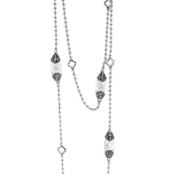 Flash Sale LAGOS Six Station White Topaz Necklace