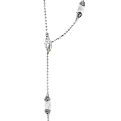 Flash Sale LAGOS Six Station White Topaz Necklace
