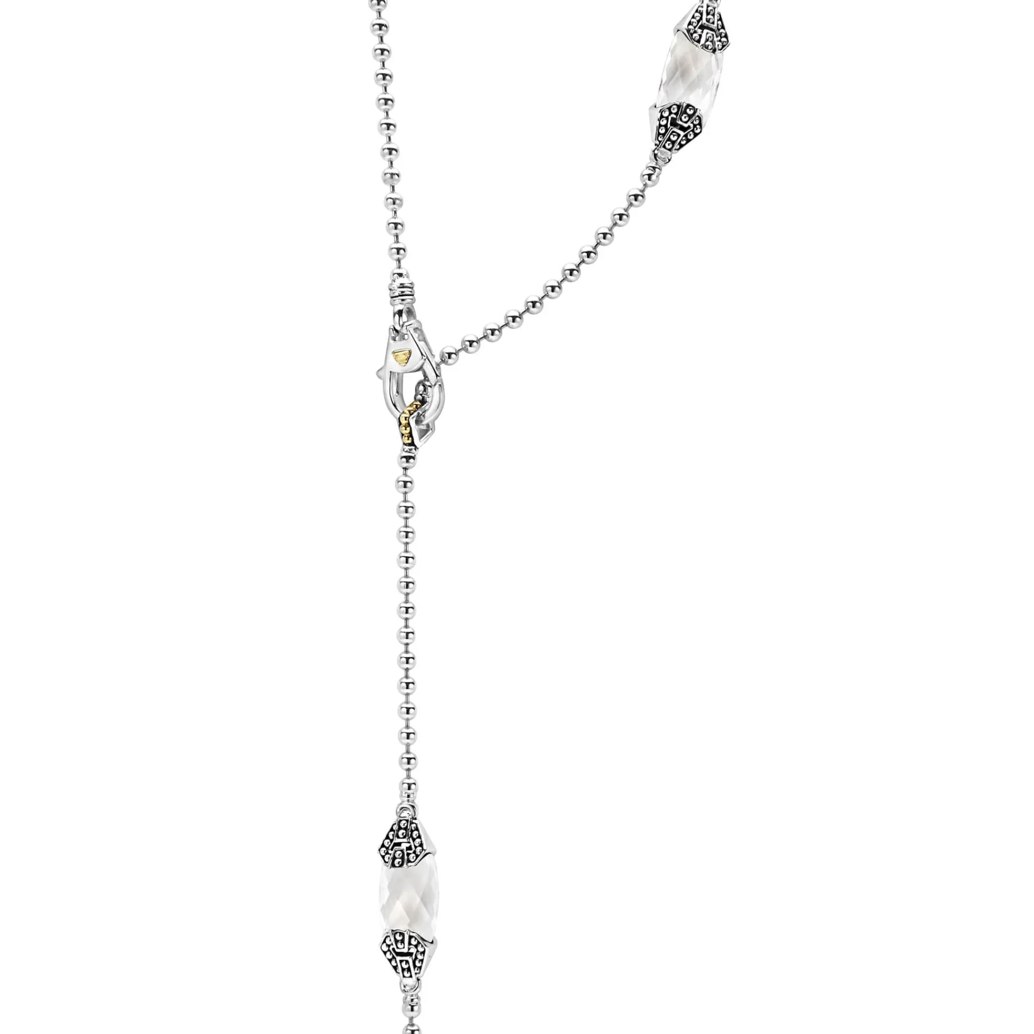 Flash Sale LAGOS Six Station White Topaz Necklace