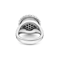 Outlet LAGOS Small Caviar Circle Ceramic Ring