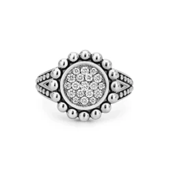Best Sale LAGOS Small Caviar Circle Diamond Ring