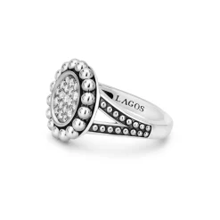Best Sale LAGOS Small Caviar Circle Diamond Ring