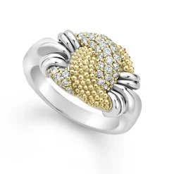 Store LAGOS Small Caviar Diamond Knot Ring
