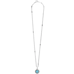 Fashion LAGOS Small Ceramic Circle Pendant Necklace
