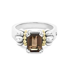Flash Sale LAGOS Small Emerald-Cut Smokey Quartz Ring