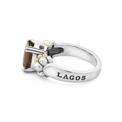 Flash Sale LAGOS Small Emerald-Cut Smokey Quartz Ring