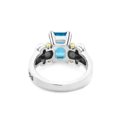 Online LAGOS Small Emerald-Cut Swiss Blue Topaz Ring