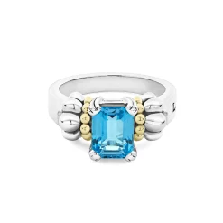 Discount LAGOS Small Emerald-Cut Swiss Blue Topaz Ring