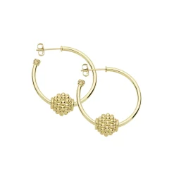 Clearance LAGOS Small 18K Gold Caviar Ball Hoop Earrings