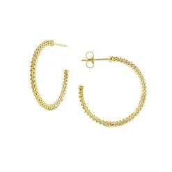 Best LAGOS Small 18K Gold Caviar Hoop Earrings