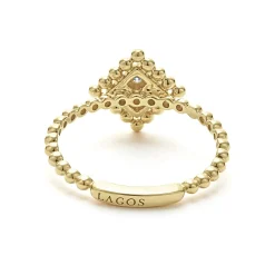 Fashion LAGOS Small 18K Gold Diamond Ring