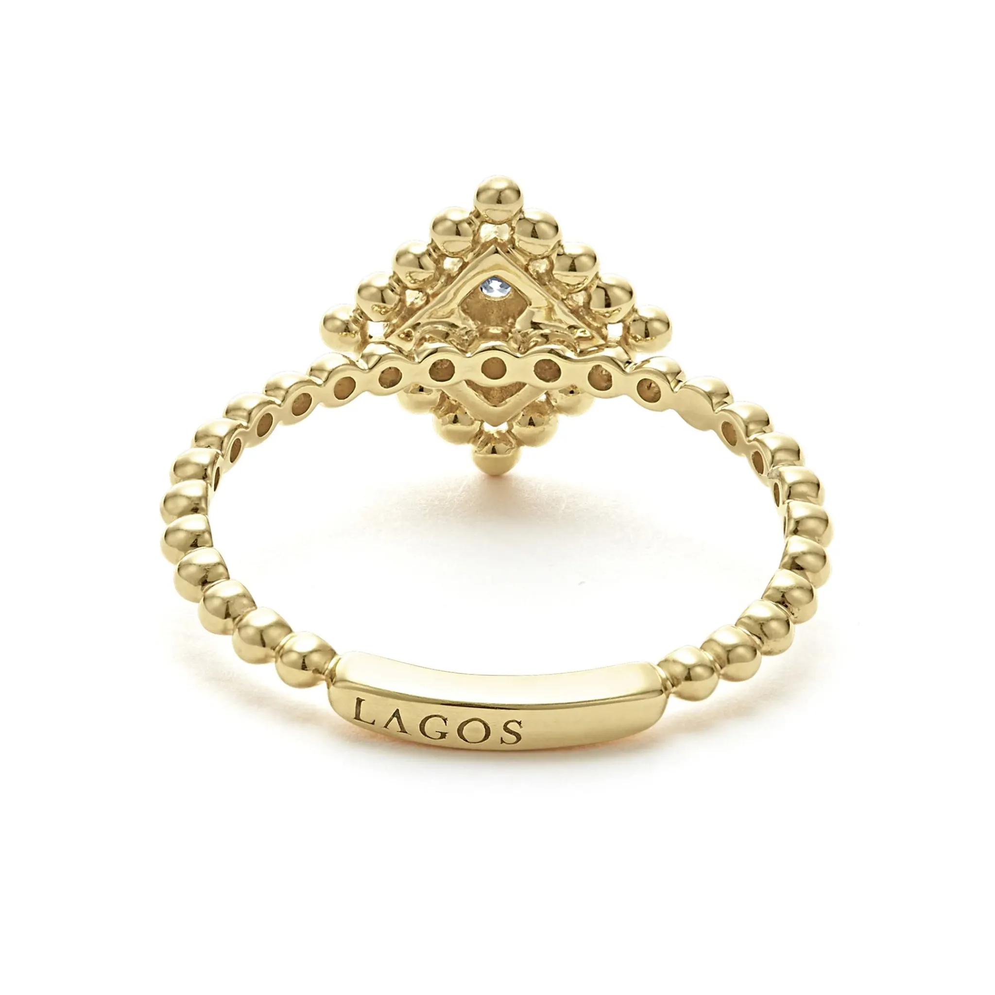 Fashion LAGOS Small 18K Gold Diamond Ring