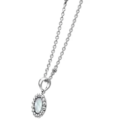 Cheap LAGOS Small Mother Of Pearl Circle Pendant Necklace