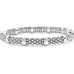 Online LAGOS Small Single Station Diamond Circle Caviar Bracelet | 6Mm
