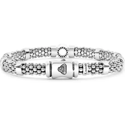 Online LAGOS Small Single Station Diamond Circle Caviar Bracelet | 6Mm