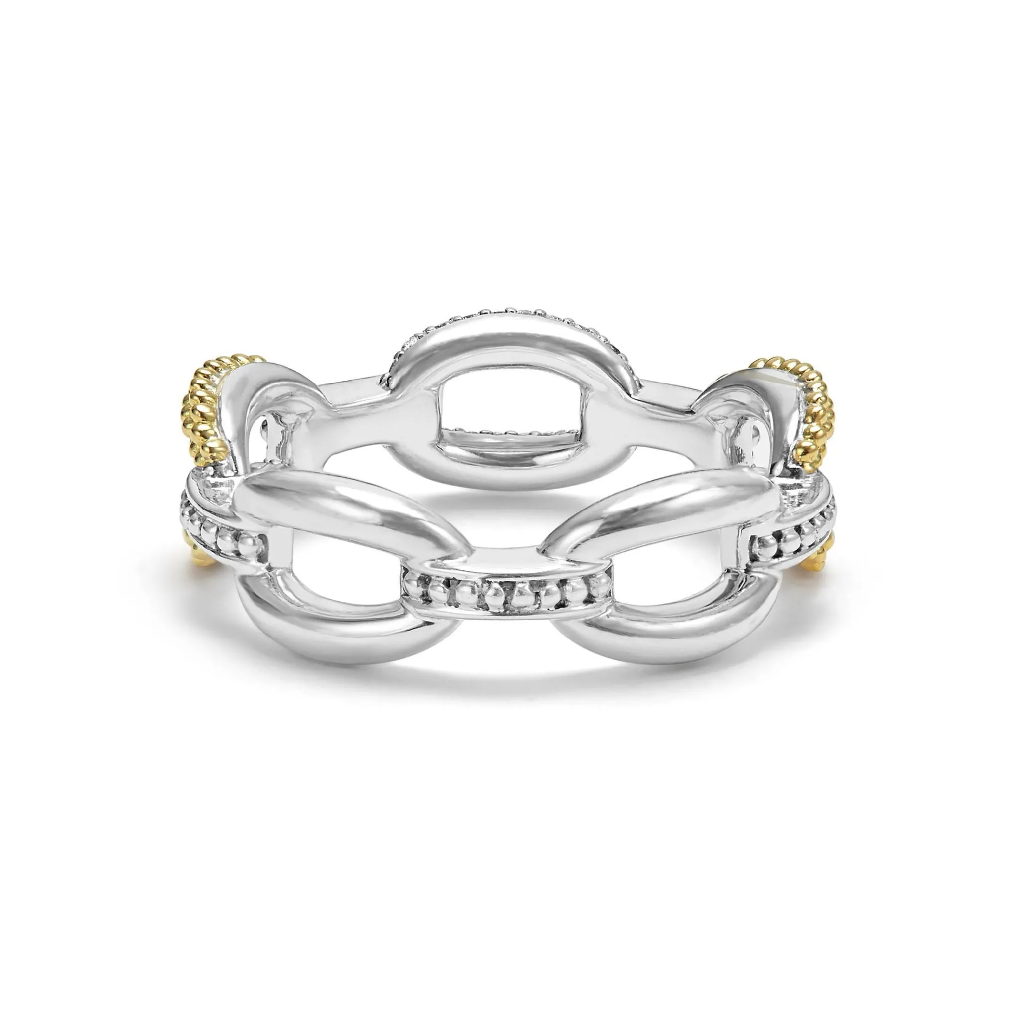 New LAGOS Small Two-Tone Eternity Diamond Ring