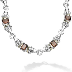 Store LAGOS Smokey Quartz Caviar Necklace