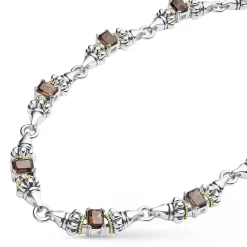 Store LAGOS Smokey Quartz Caviar Necklace
