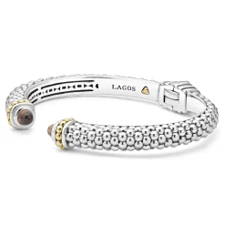 Shop LAGOS Smokey Quartz Gemstone Cuff Bracelet