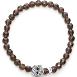 New LAGOS Smokey Quartz Skull Bracelet