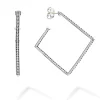 Fashion LAGOS Square Caviar Hoop Earrings