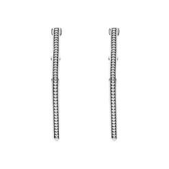 Fashion LAGOS Square Caviar Hoop Earrings