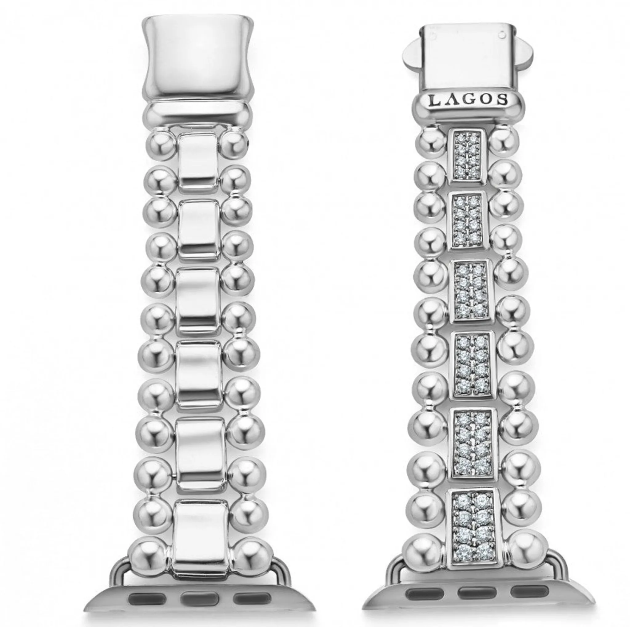 Clearance LAGOS Sterling Silver Full Diamond Watch Bracelet-38-45Mm