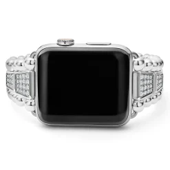 Discount LAGOS Sterling Silver Half Diamond Watch Bracelet-42-49Mm