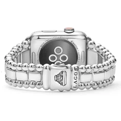 Best Sale LAGOS Sterling Silver Half Diamond Watch Bracelet-42-49Mm