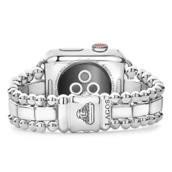 Sale LAGOS Sterling Silver Half Diamond Watch Bracelet-38-45Mm