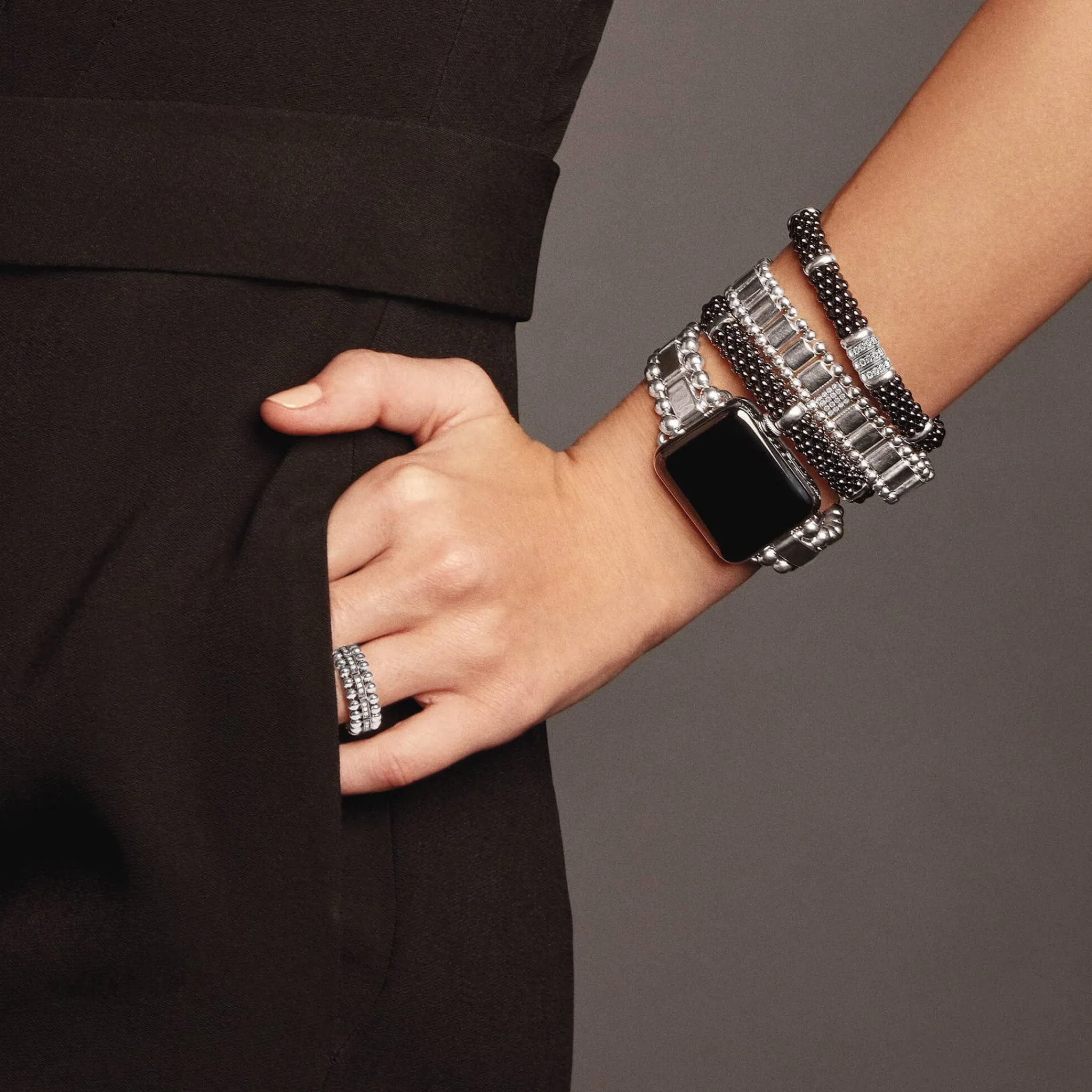 Cheap LAGOS Sterling Silver Watch Bracelet-38-45Mm
