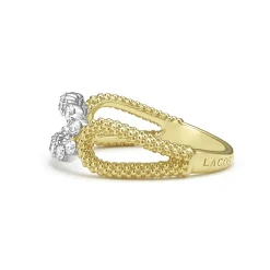 Shop LAGOS Superfine Diamond Oval Ring