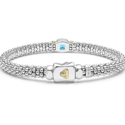 Hot LAGOS Swiss Blue Topaz Caviar Bracelet | 6Mm